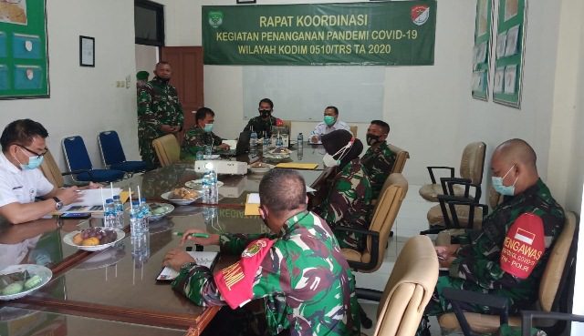 Dandim 0510/Trs Pimpin Rapat Koordinasi Penanganan Covid-19