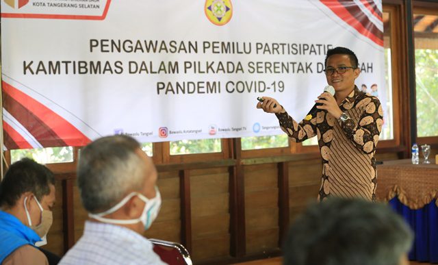 SOSIALISASI PENGAWASAN Bawaslu Tagsel Ajak Warga Kademangan Jaga Kamtibmas Jelang Pilkada