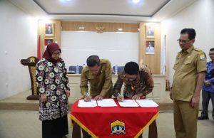 Pemkot Bersama KPU dan Bawaslu Kota Serang Teken Kesepakatan Dana Hibah